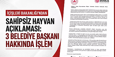 3 Belediye Başkanı Hakkında İşlem Başlatıldı
