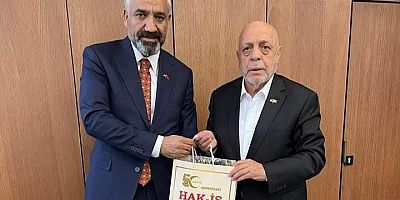 Hizmet-İş Kars Şube Başkanı Üstebay, Genel Başkan Arslan ile buluştu