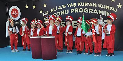 Hz. Ali 4-6 Yaş Kur’an Kursu’nda coşkulu kapanış programı