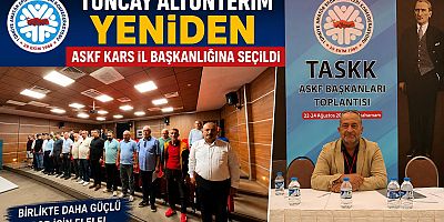 Kars ASKF Başkanlığında Tuncay Altunterim yeniden güven tazeledi