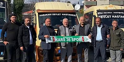 Kars Dolmuşlar Kooperatifi’nden Kars 36 Spor’a 20 Bin TL Destek