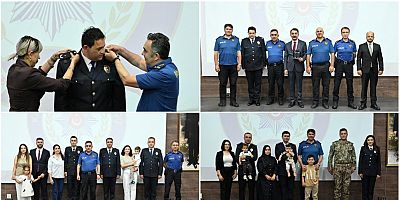 Kars Emniyetinde Rütbe Terfi töreni ve başarılı personele ödül