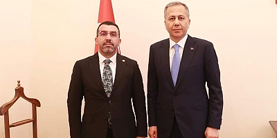 Kars Milletvekili Adem Çalkın, İçişleri Bakanı Ali Yerlikaya'yı ziyaret etti