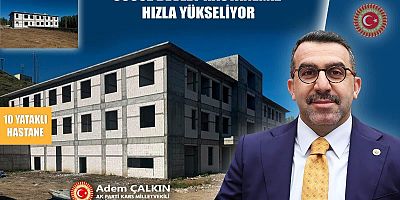 Susuz Devlet Hastanesinin kaba inşaatı tamamlandı