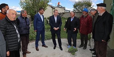 Vali Polat Mezra Köyü'nü Ziyaret etti