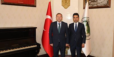 Vali Ziya Polat, AFAD İl Müdürü Ali Kulaç'ı kabul etti